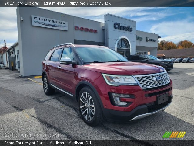 2017 Ford Explorer Platinum 4WD in Ruby Red