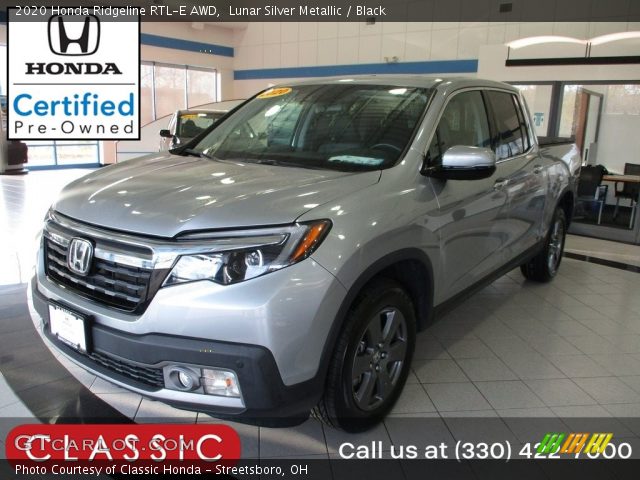 2020 Honda Ridgeline RTL-E AWD in Lunar Silver Metallic