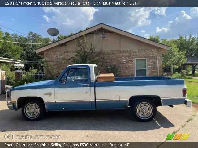 1981 Chevrolet C/K C10 Silverado Regular Cab in Light Blue Metallic