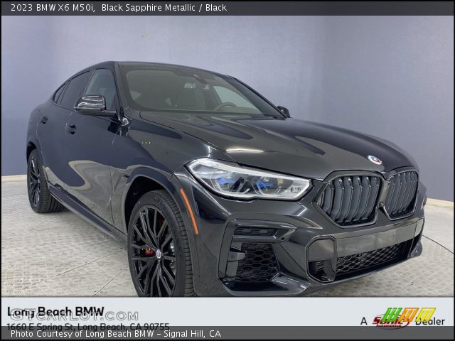 2023 BMW X6 M50i in Black Sapphire Metallic