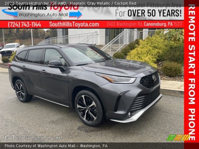 2022 Toyota Highlander XSE AWD in Magnetic Gray Metallic