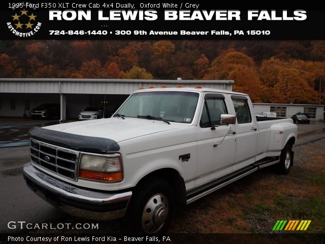 1995 Ford F350 XLT Crew Cab 4x4 Dually in Oxford White