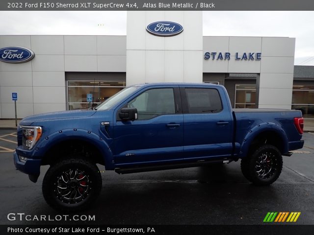 2022 Ford F150 Sherrod XLT SuperCrew 4x4 in Atlas Blue Metallic