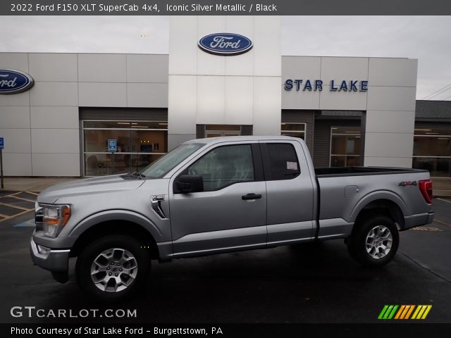 2022 Ford F150 XLT SuperCab 4x4 in Iconic Silver Metallic