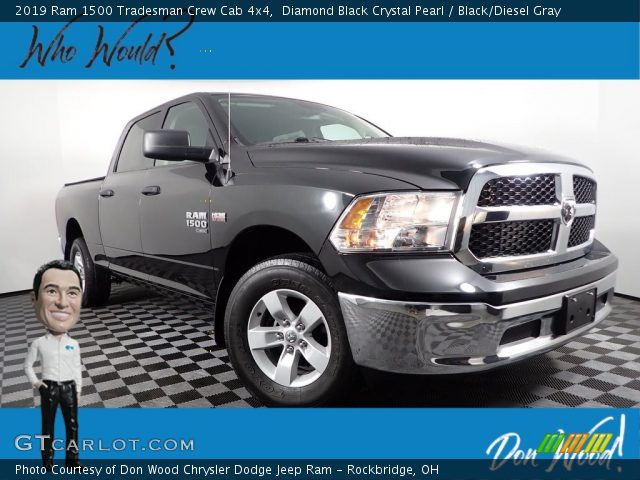 2019 Ram 1500 Tradesman Crew Cab 4x4 in Diamond Black Crystal Pearl