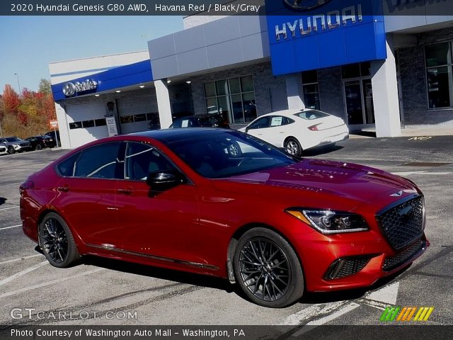 2020 Hyundai Genesis G80 AWD in Havana Red