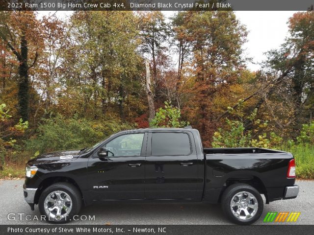 2022 Ram 1500 Big Horn Crew Cab 4x4 in Diamond Black Crystal Pearl