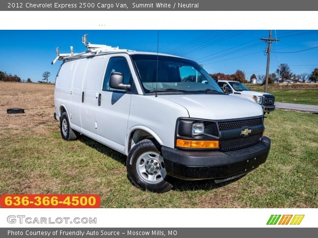 2012 Chevrolet Express 2500 Cargo Van in Summit White