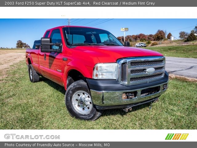 2003 Ford F250 Super Duty XLT SuperCab 4x4 in Red Clearcoat