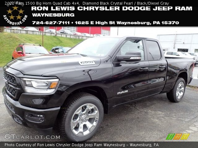 2022 Ram 1500 Big Horn Quad Cab 4x4 in Diamond Black Crystal Pearl