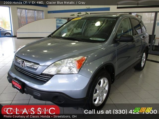 2009 Honda CR-V EX 4WD in Glacier Blue Metallic