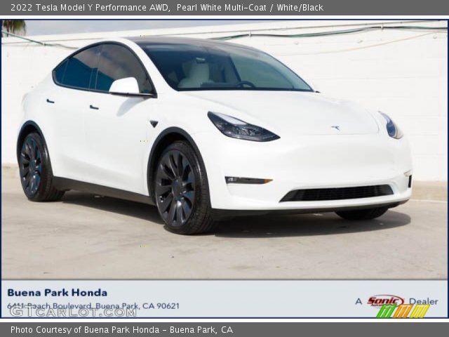 2022 Tesla Model Y Performance AWD in Pearl White Multi-Coat