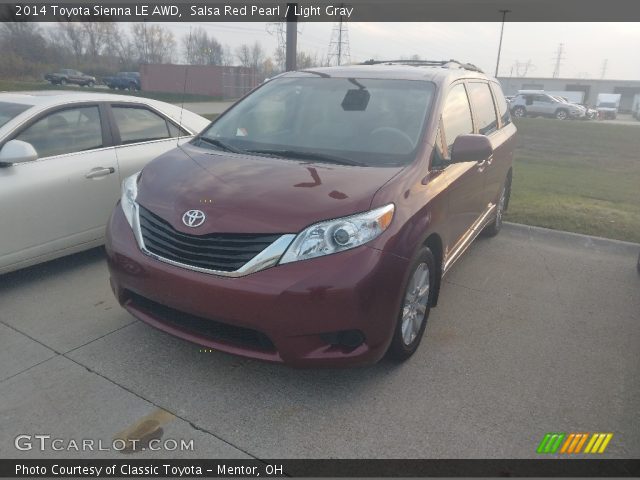 2014 Toyota Sienna LE AWD in Salsa Red Pearl
