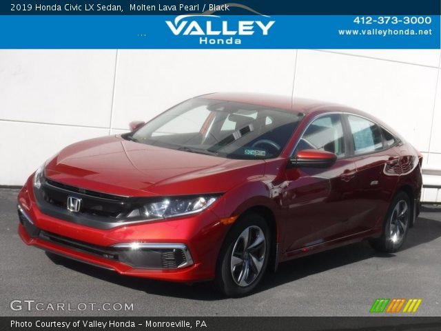 2019 Honda Civic LX Sedan in Molten Lava Pearl