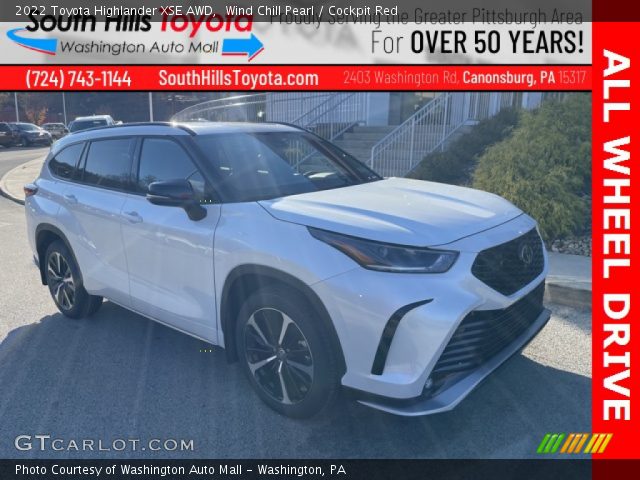 2022 Toyota Highlander XSE AWD in Wind Chill Pearl