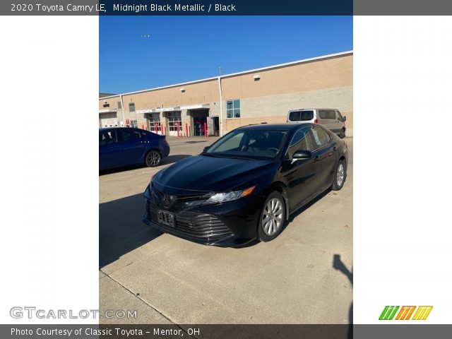 2020 Toyota Camry LE in Midnight Black Metallic