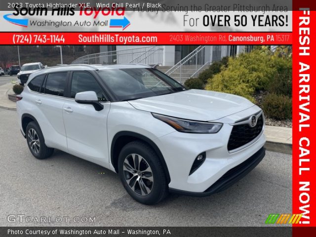 2023 Toyota Highlander XLE in Wind Chill Pearl