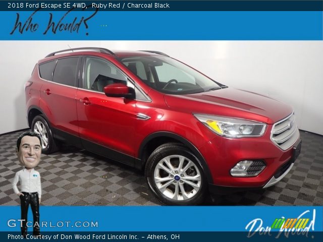2018 Ford Escape SE 4WD in Ruby Red