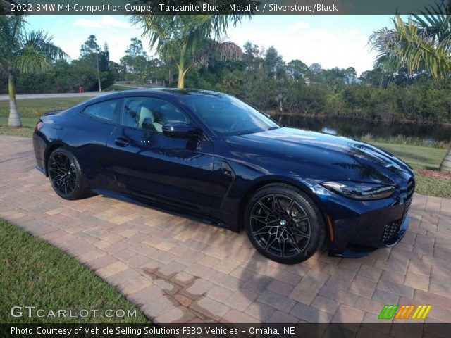 2022 BMW M4 Competition Coupe in Tanzanite Blue II Metallic