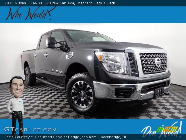 2018 Nissan TITAN XD SV Crew Cab 4x4 in Magnetic Black