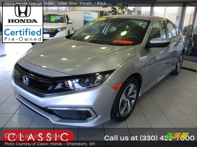 2021 Honda Civic LX Sedan in Lunar Silver Metallic