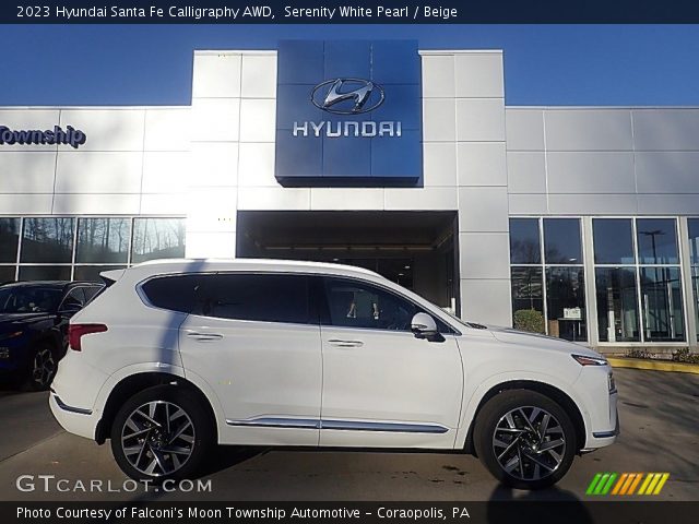 2023 Hyundai Santa Fe Calligraphy AWD in Serenity White Pearl