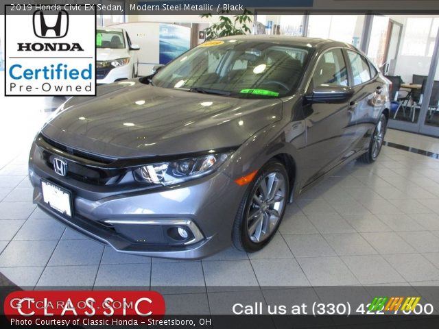 2019 Honda Civic EX Sedan in Modern Steel Metallic