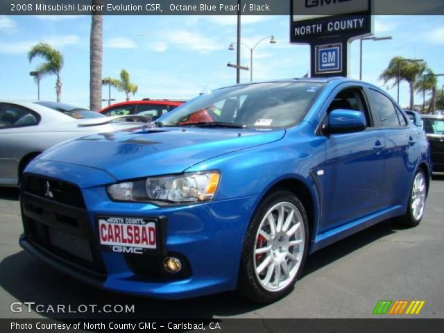2008 Mitsubishi Lancer Evolution GSR in Octane Blue Pearl