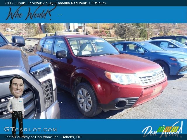 2012 Subaru Forester 2.5 X in Camellia Red Pearl