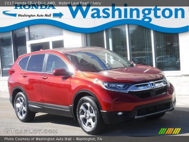 2017 Honda CR-V EX-L AWD in Molten Lava Pearl