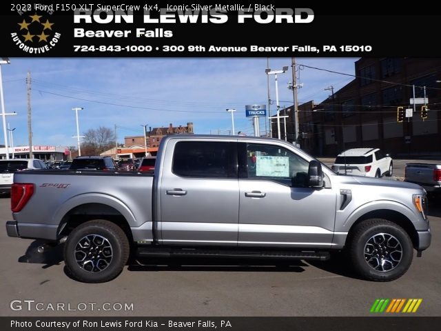 2022 Ford F150 XLT SuperCrew 4x4 in Iconic Silver Metallic