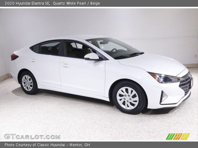 2020 Hyundai Elantra SE in Quartz White Pearl