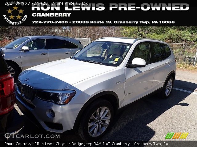 2017 BMW X3 xDrive28i in Alpine White