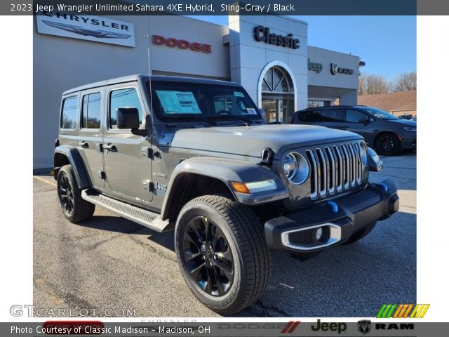 2023 Jeep Wrangler Unlimited Sahara 4XE Hybrid in Sting-Gray