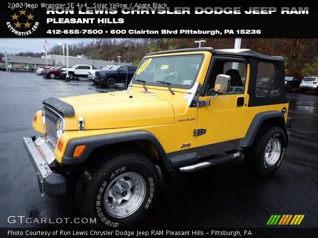 2002 Jeep Wrangler SE 4x4 in Solar Yellow