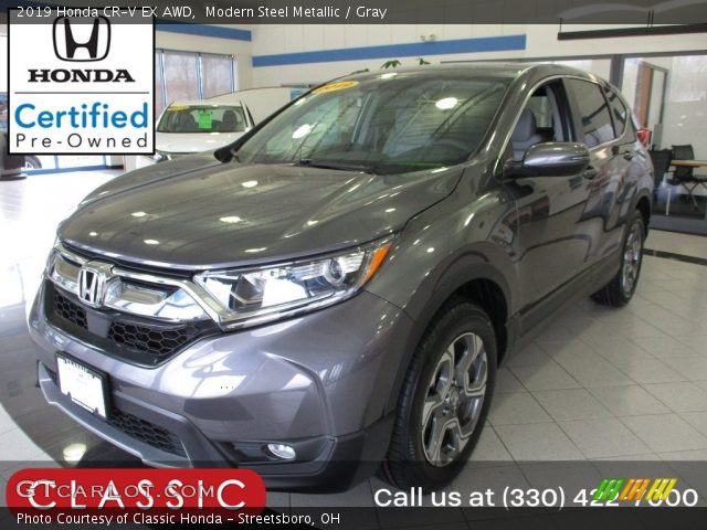2019 Honda CR-V EX AWD in Modern Steel Metallic