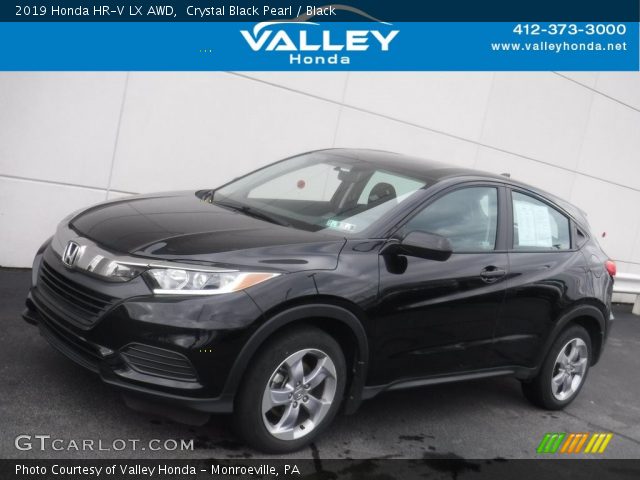 2019 Honda HR-V LX AWD in Crystal Black Pearl