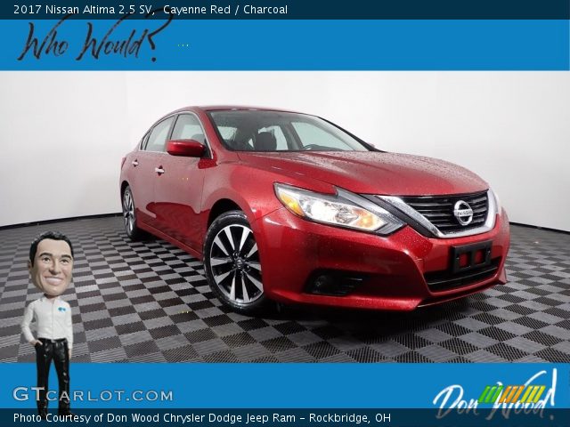 2017 Nissan Altima 2.5 SV in Cayenne Red