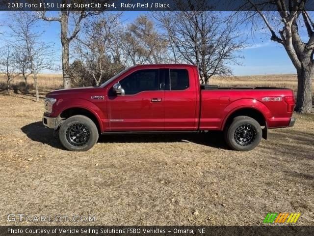 2018 Ford F150 Lariat SuperCab 4x4 in Ruby Red