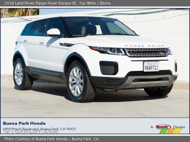 2018 Land Rover Range Rover Evoque SE in Fuji White