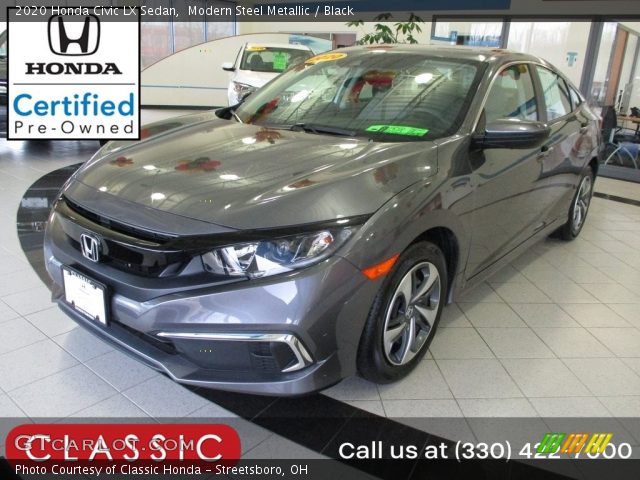 2020 Honda Civic LX Sedan in Modern Steel Metallic