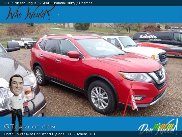 2017 Nissan Rogue SV AWD in Palatial Ruby