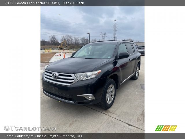 2013 Toyota Highlander SE 4WD in Black