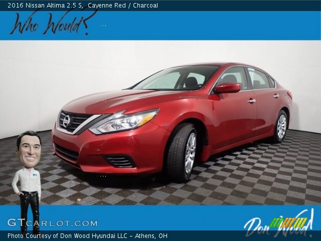 2016 Nissan Altima 2.5 S in Cayenne Red