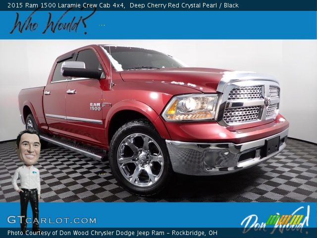 2015 Ram 1500 Laramie Crew Cab 4x4 in Deep Cherry Red Crystal Pearl