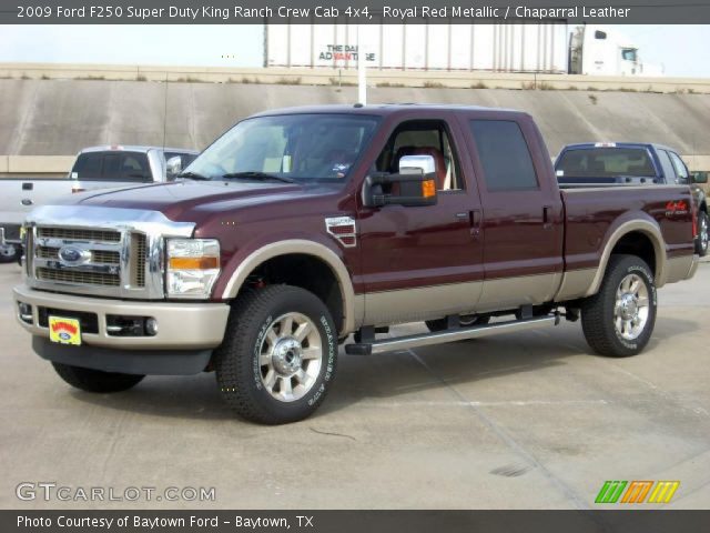2009 Ford F250 Super Duty King Ranch Crew Cab 4x4 in Royal Red Metallic