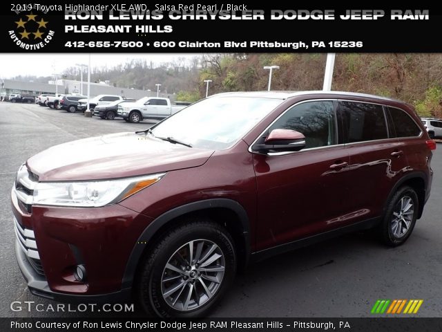 2019 Toyota Highlander XLE AWD in Salsa Red Pearl