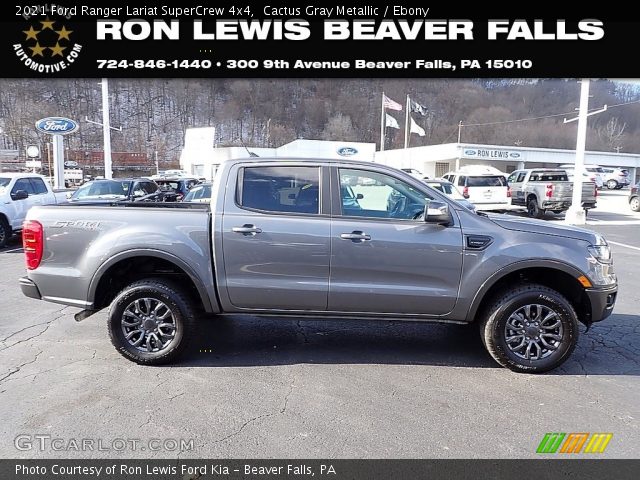 2021 Ford Ranger Lariat SuperCrew 4x4 in Cactus Gray Metallic
