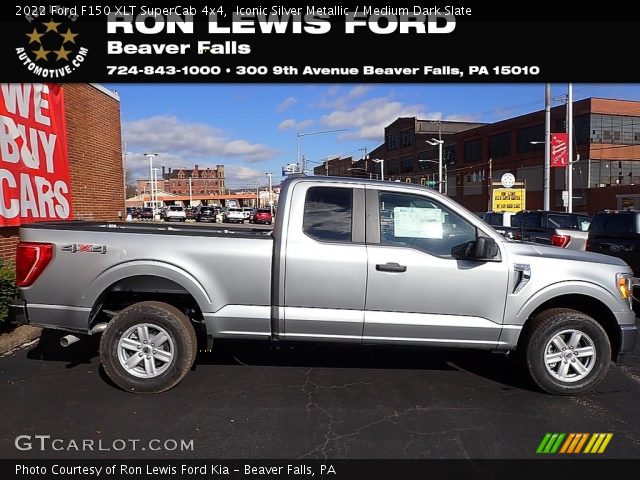2022 Ford F150 XLT SuperCab 4x4 in Iconic Silver Metallic