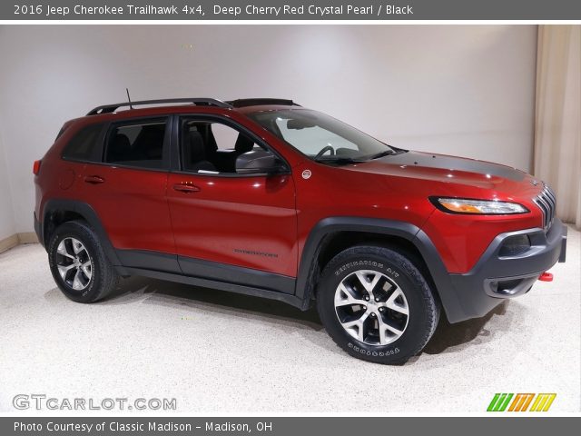 2016 Jeep Cherokee Trailhawk 4x4 in Deep Cherry Red Crystal Pearl